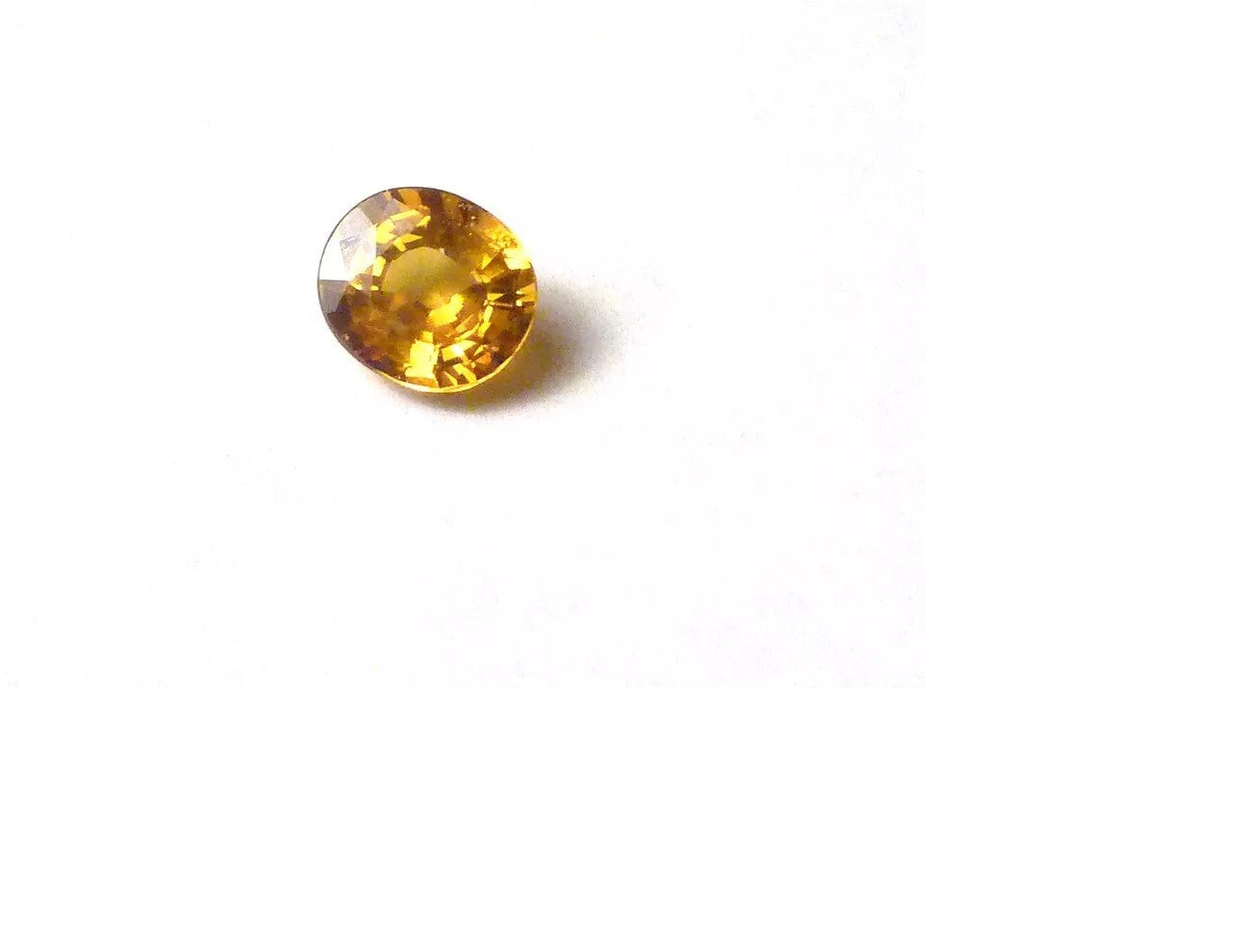 VVS 1.09 Cts Natural Sapphire Golden Yellow Dazzling Fine Gemstone