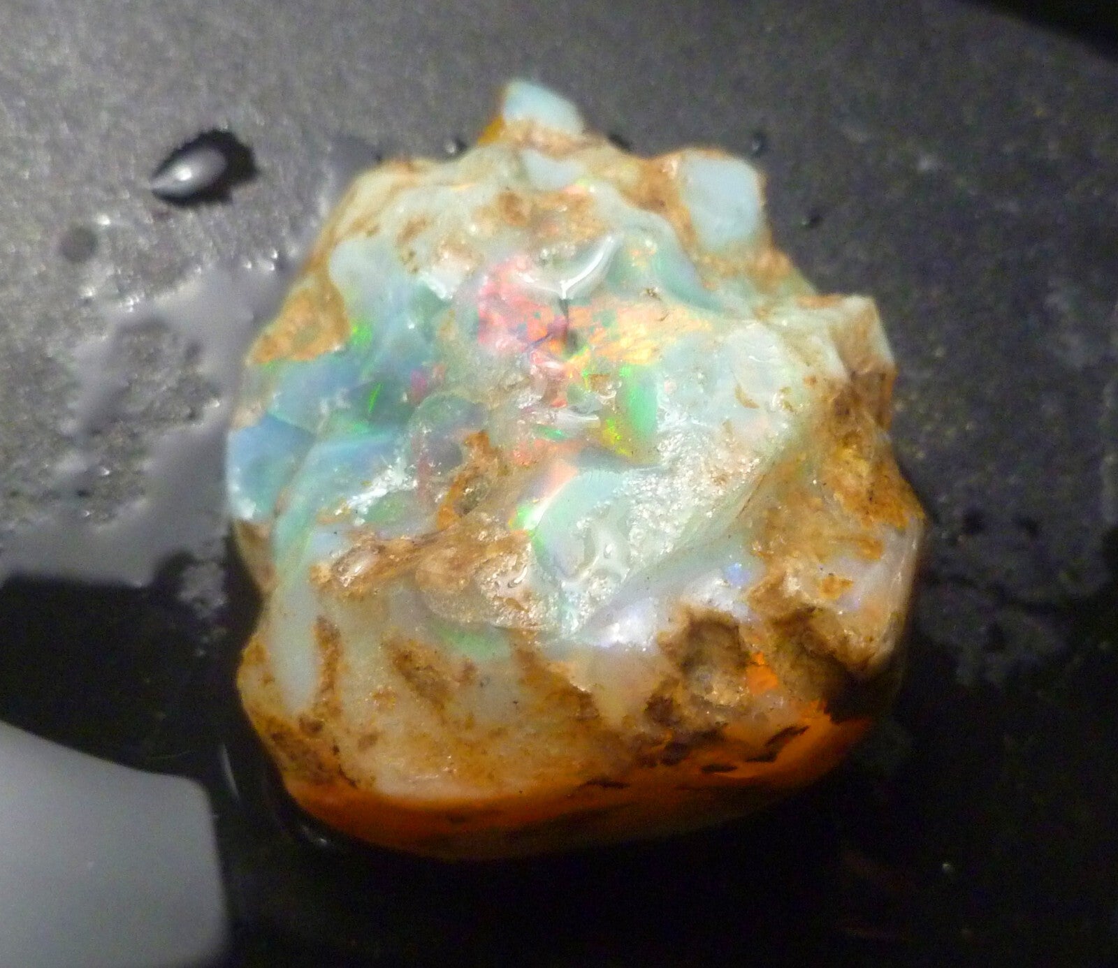 CRYSTAL OPAL NUGGET Ethiopian Precious Welo Opal  FLASH 90cts