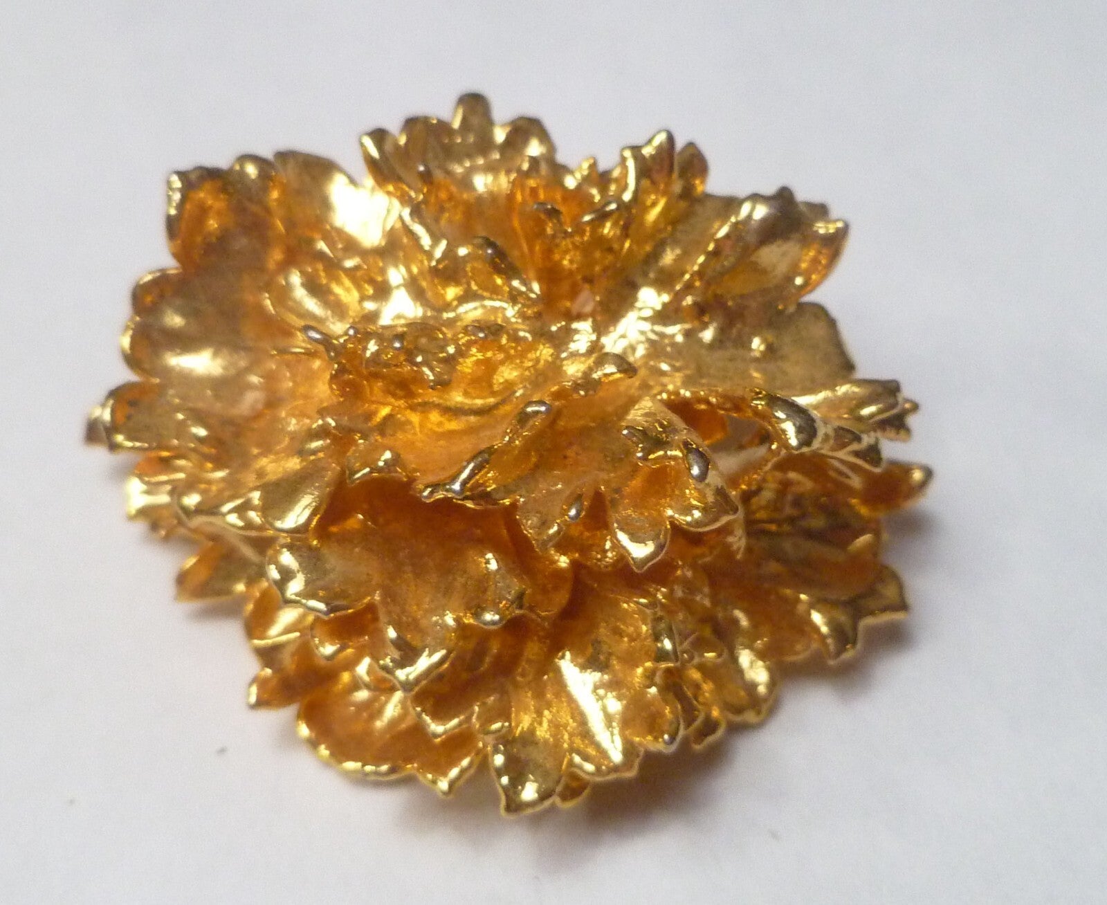 Real Parsley Leaf Pendant 24k Gold Plated 3.2g