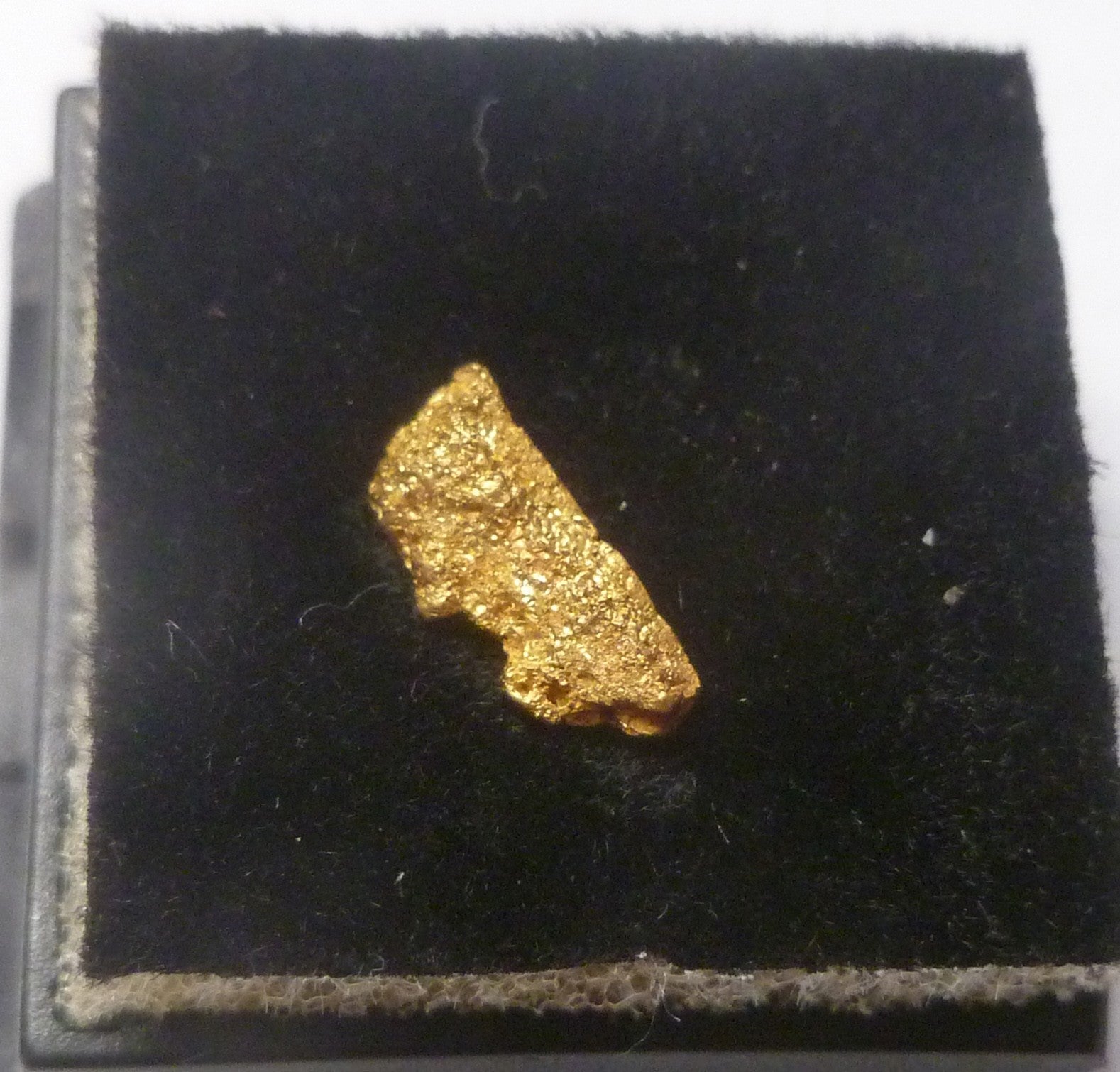 BC Canada Gold Nugget .456 grams Crystal Gold specimen