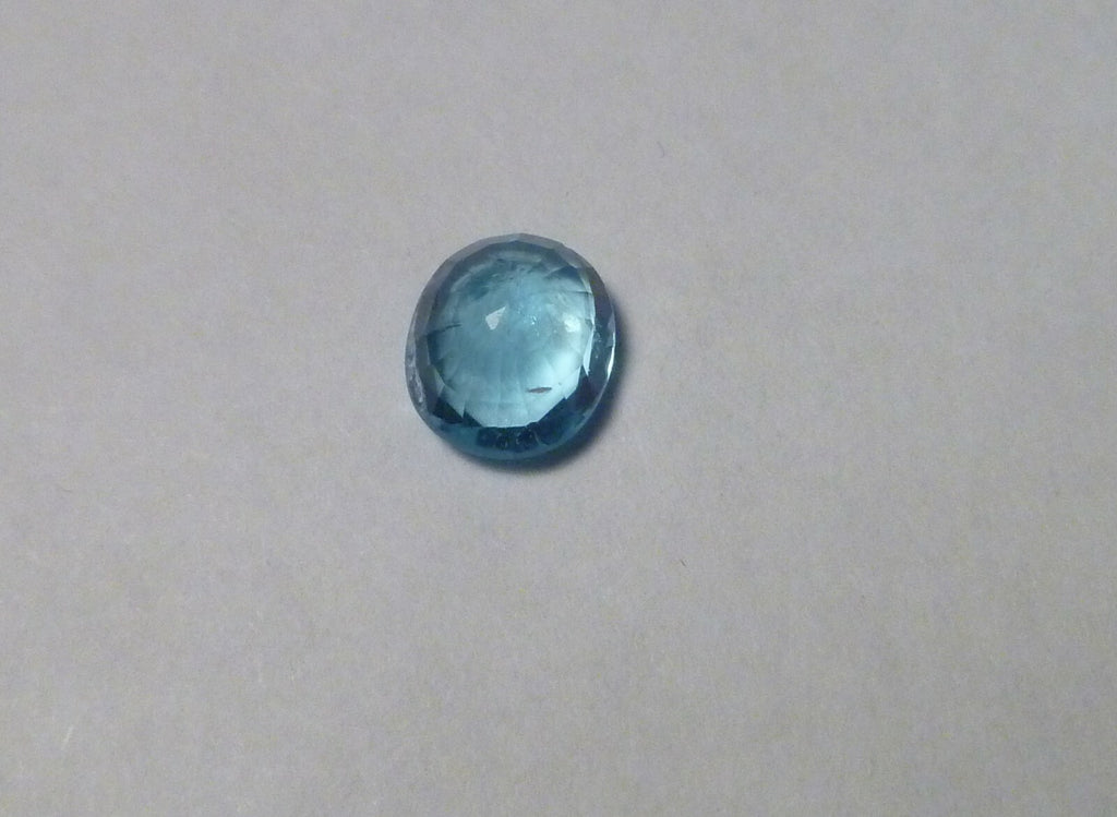 1.45 ct Natural gem Neon Blue  Apatite 7.5x6.5mm Gemstone VVS Quality