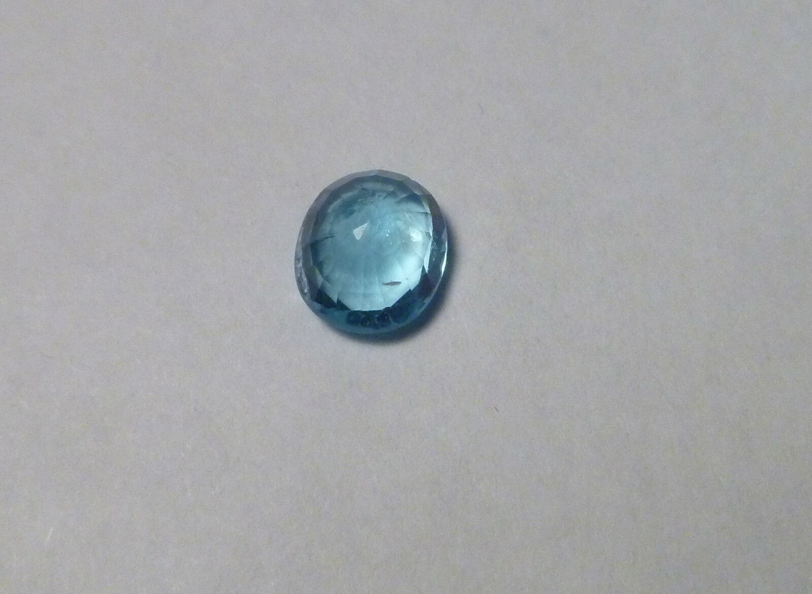 1.45 ct Natural gem Neon Blue  Apatite 7.5x6.5mm Gemstone VVS Quality