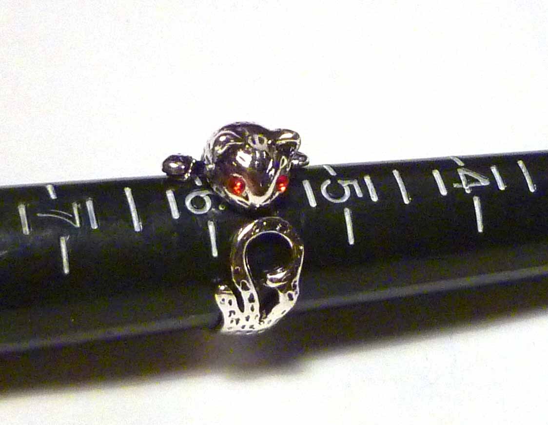 CUTE! Kitty Animal Cat Ring Adjustable Sz Wrap Around Ring Kitten