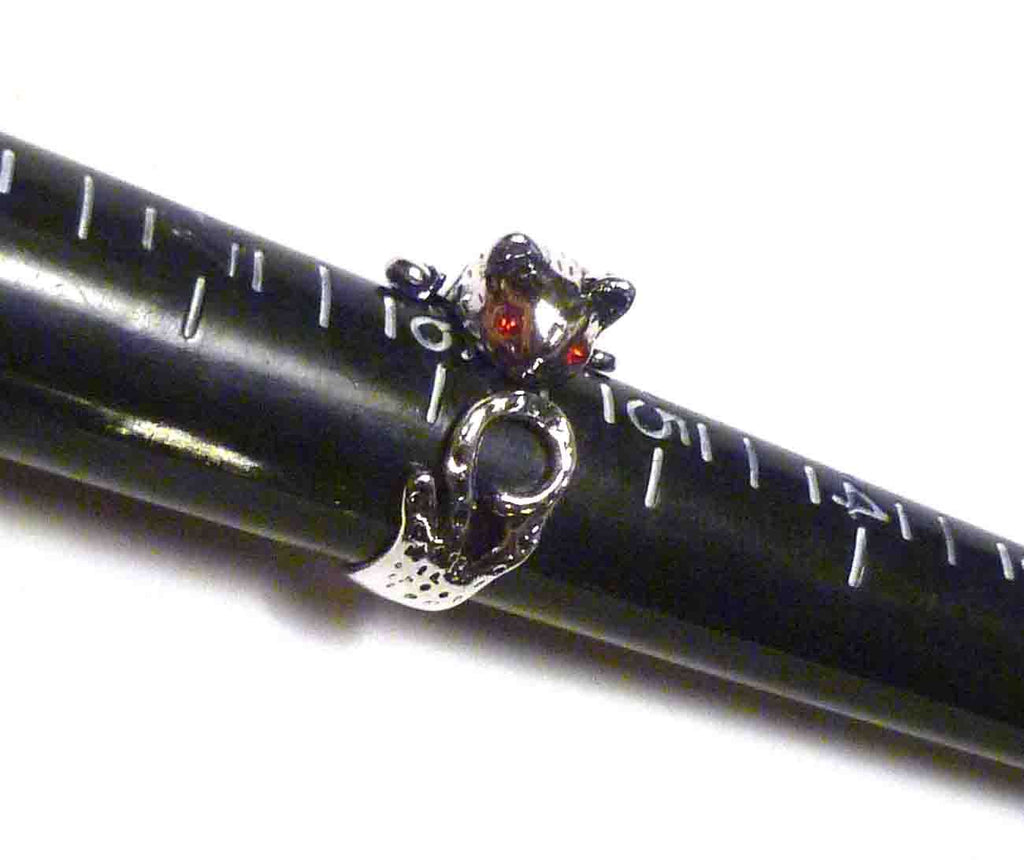 CUTE! Kitty Animal Cat Ring Adjustable Sz 4 to 9 Wrap Around Ring Kitten 