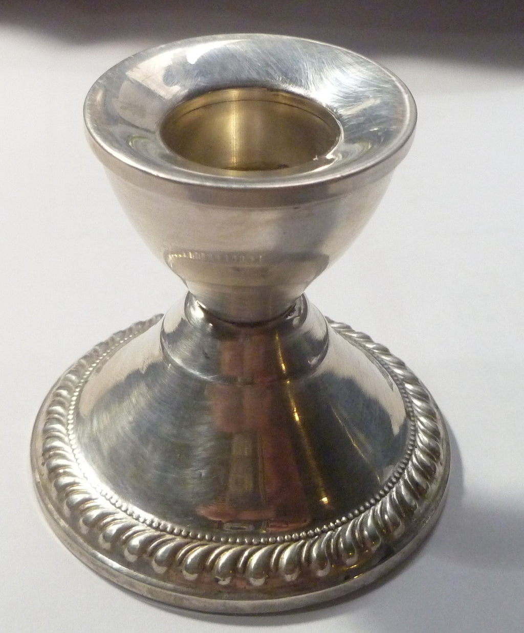 Vintage Single Weighted Sterling Silver Candle Holder
