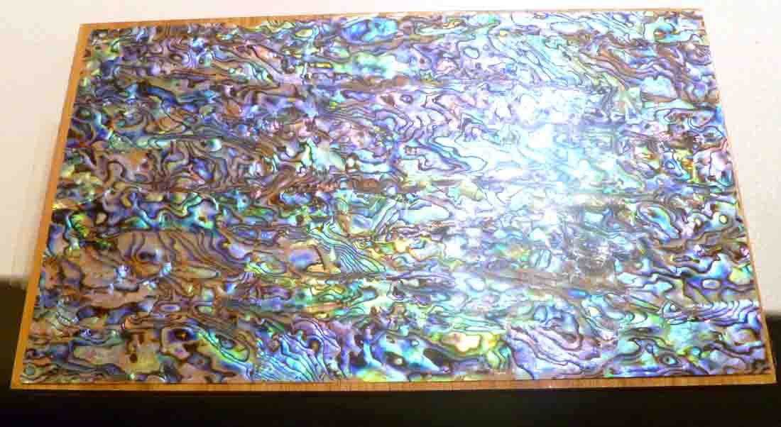😍 A+ Big Paua Shell Veneer INLAY OVERLAY Luthier Scrapbook Die Cut Punch out!
