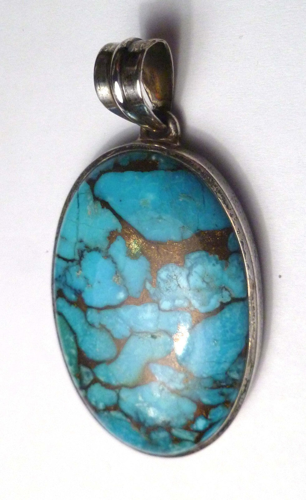 Minimalist Turquoise, topaz peal 925 SS Silver Pendant