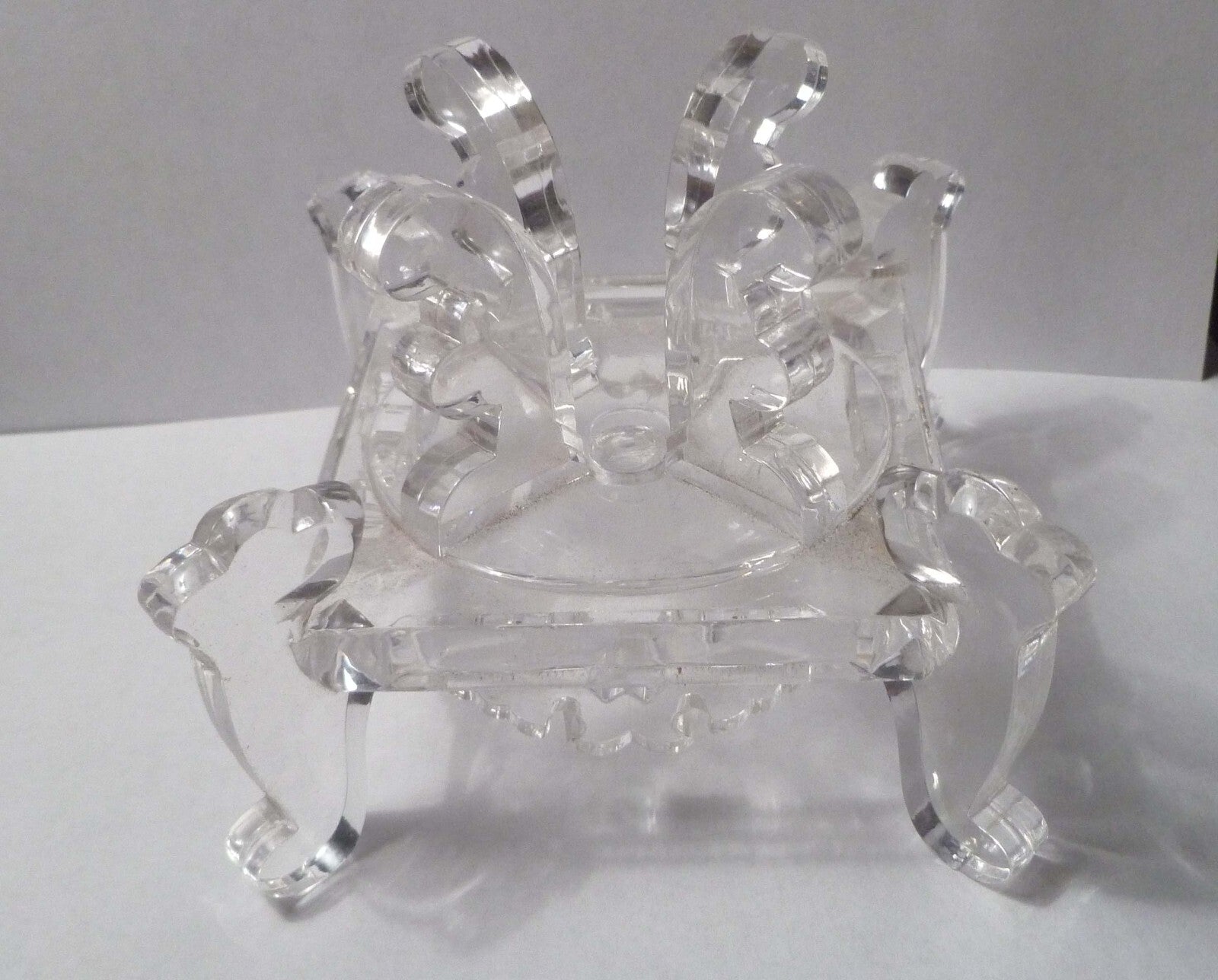 Ornate Acrylic Display Stand Sphere Support Holder Reiki Healing Gift