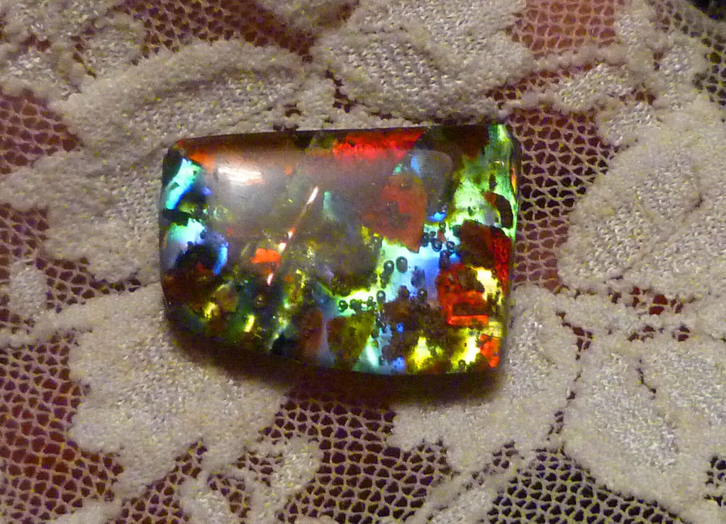 FireLyte© NEW! Iridescent Multi Color Gemstone 23x18mm