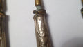 Antique German 800 Silver Spoons Gold Washed 3.8 grams