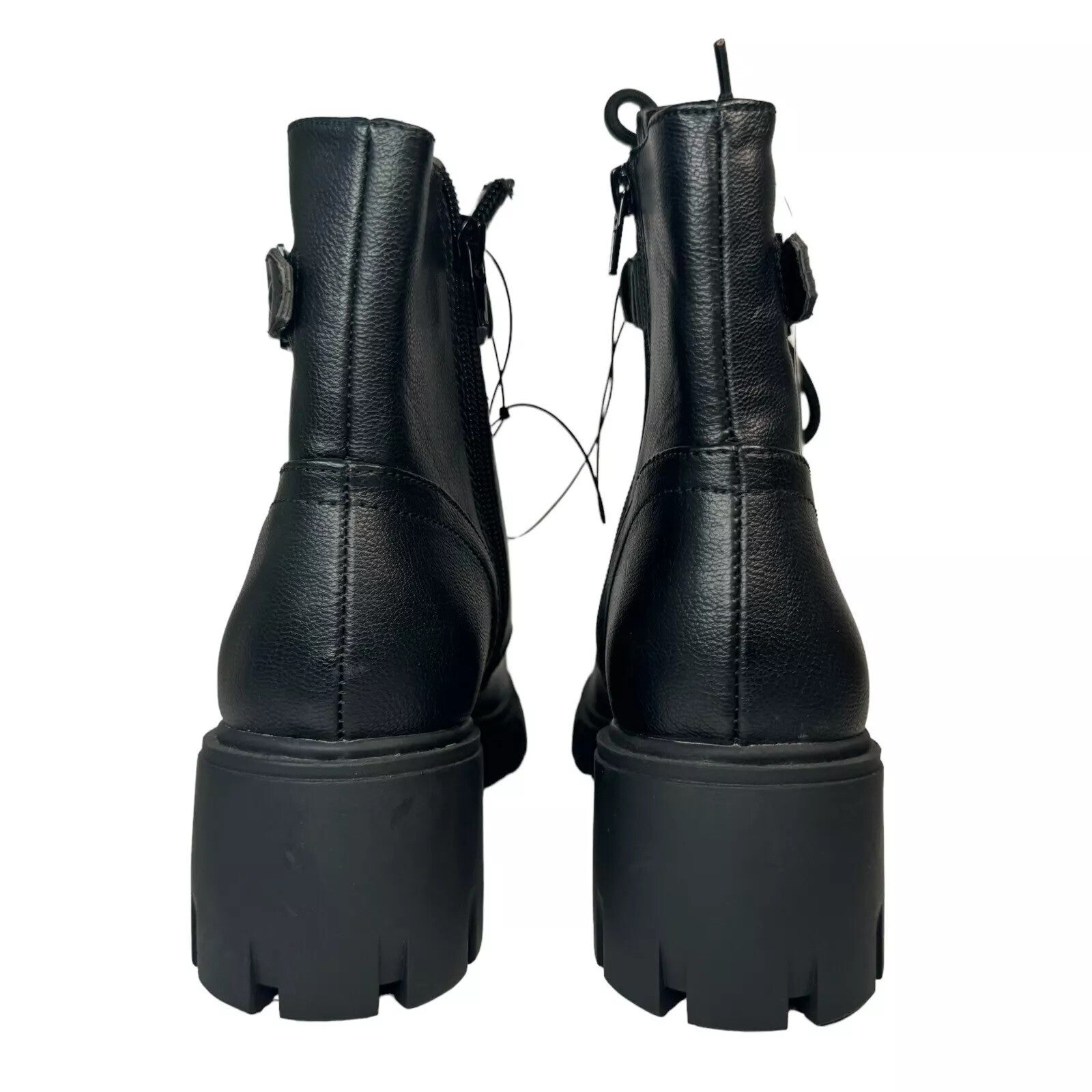 GBG Los Angeles Women's Aiken Studded Lug Sole Combat Bootie Boots Spikes Sz6.5