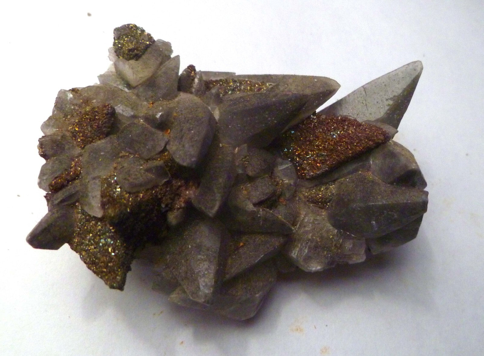 RARE 98.4g Natural Dog Tooth Calcite Crystals Druse Mineral Specimen