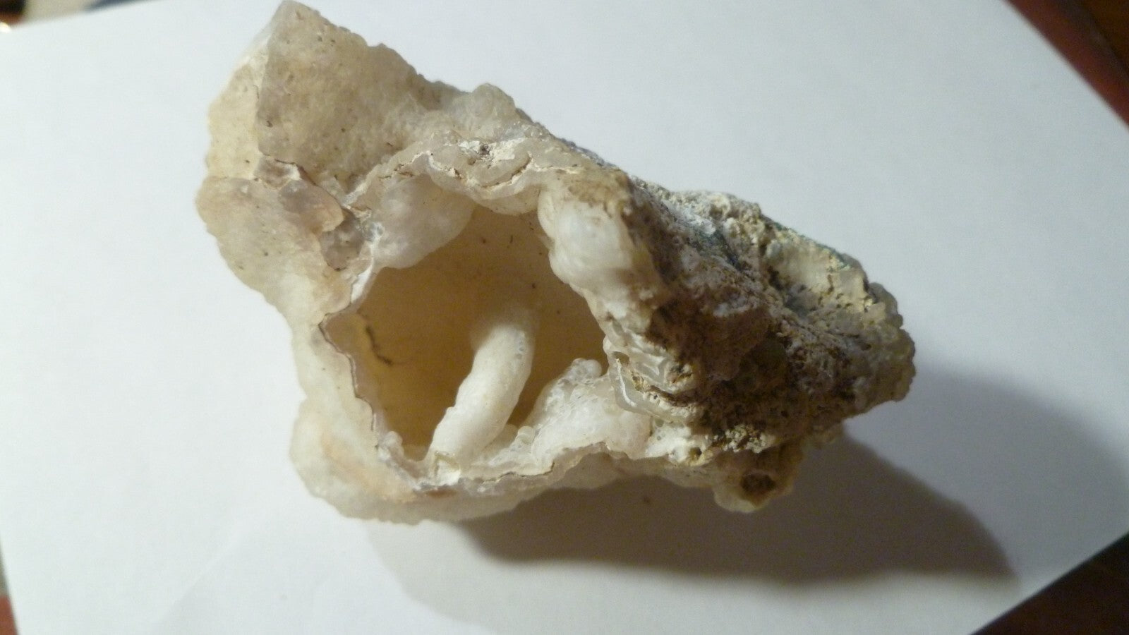 Calcite Geode Mexico Worm Tube in a "Cave" AWESOME