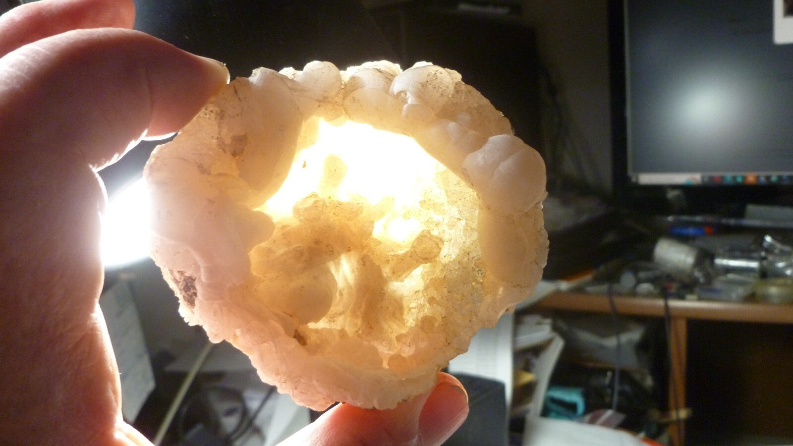 SNOWBALL TRANCAS GEODE NATURAL DRUZY MEXICO AMAZING SPECIMEN!