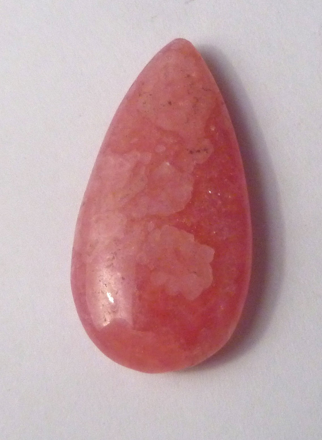Natural Pink Rhodochrosite Teardrop Loose Gemstone For Jewelry 21.9Cts