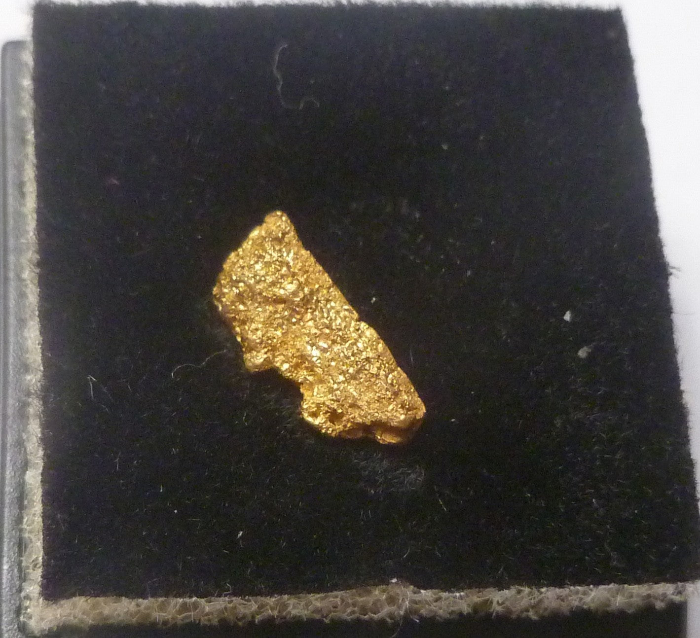 BC Canada Gold Nugget .456 grams Crystal Gold specimen