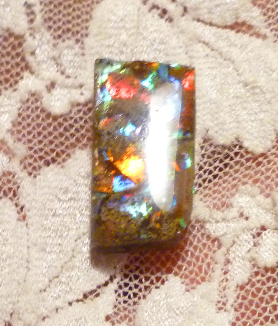 FireLyte© NEW! Iridescent Multi Color Gemstone 23x12mm