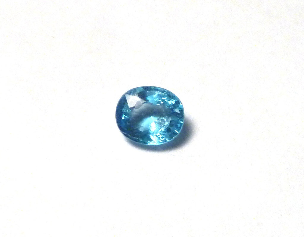 1.45 ct Natural gem Neon Blue  Apatite 7.5x6.5mm Gemstone VVS Quality