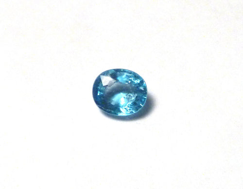 1.45 ct Natural gem Neon Blue  Apatite 7.5x6.5mm Gemstone VVS Quality