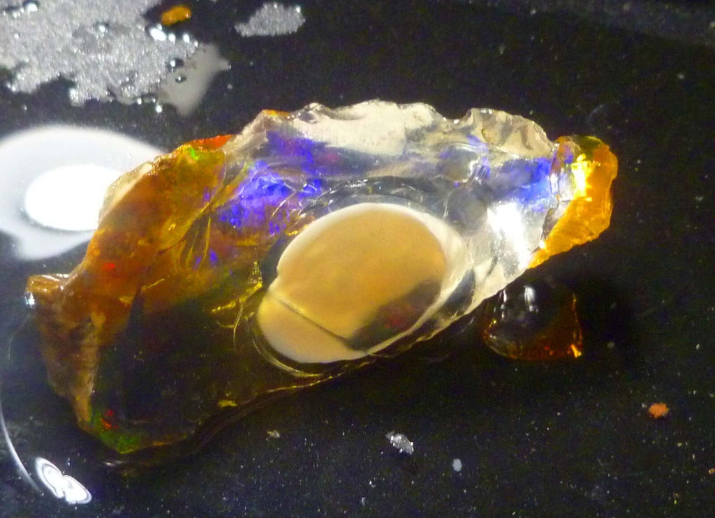 SCARY! Ghost OPAL Ethiopia Precious Opal Crystal with a Ghost 52.4cts 47mm