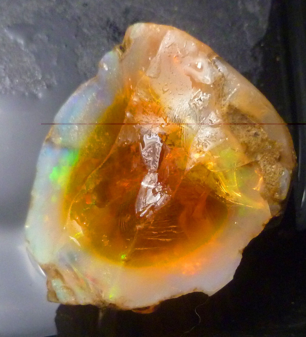 CRYSTAL OPAL NUGGET Ethiopian Precious Welo Opal  FLASH 90cts