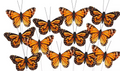 ONE Monarch Butterfly Decoration Feather Butterfly Picks Butterfly