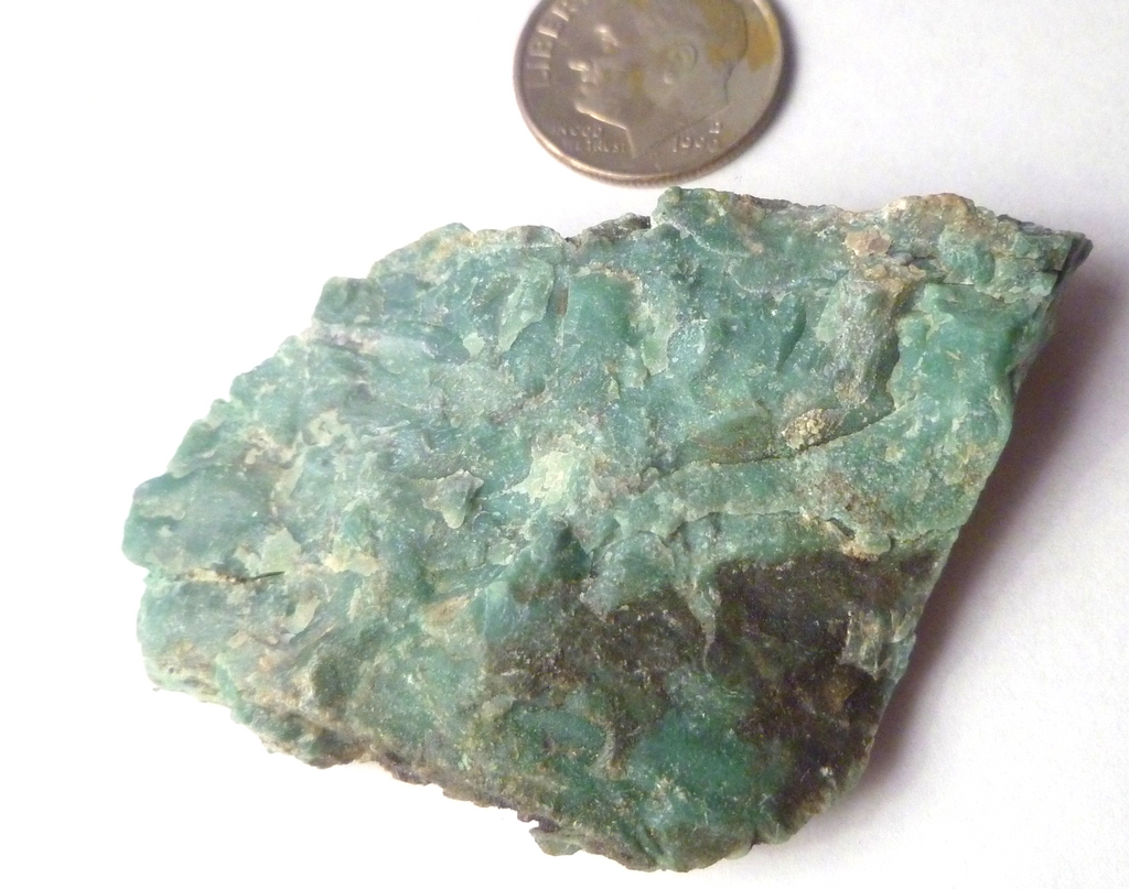 CHROMIUM! Extremely RARE Mint GREEN Petrified Wood ARIZONA 22g