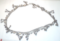 VINTAGE GYPSY HIPPIE BELLY DANCER CIRCLE BALL BEADED TASSEL 30" CHAIN BELT!