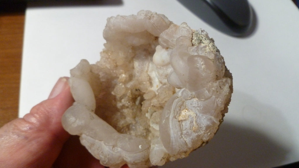 SNOWBALL TRANCAS GEODE NATURAL DRUZY MEXICO AMAZING SPECIMEN!