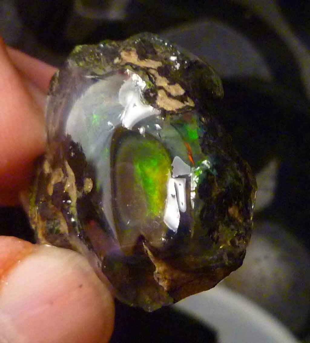 XXX Rare Ghost OPAL Ethiopia Precious Opal Crystal with a Ghost