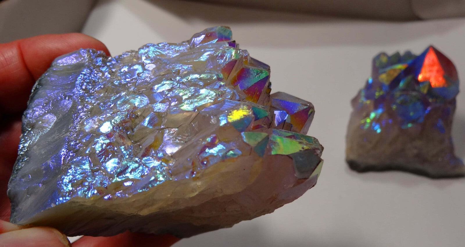 Lot of 2 Aurora Quartz Crystals Wholesale Price for Resale