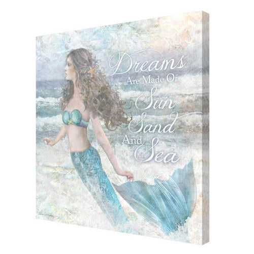 14"x14" Mermaid Dreams  Gallery Wrapped Canvas