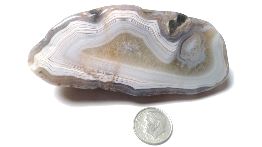 White Banded Agate 5.25 Oz Rough Gemstone White Bands Banded Minnesota