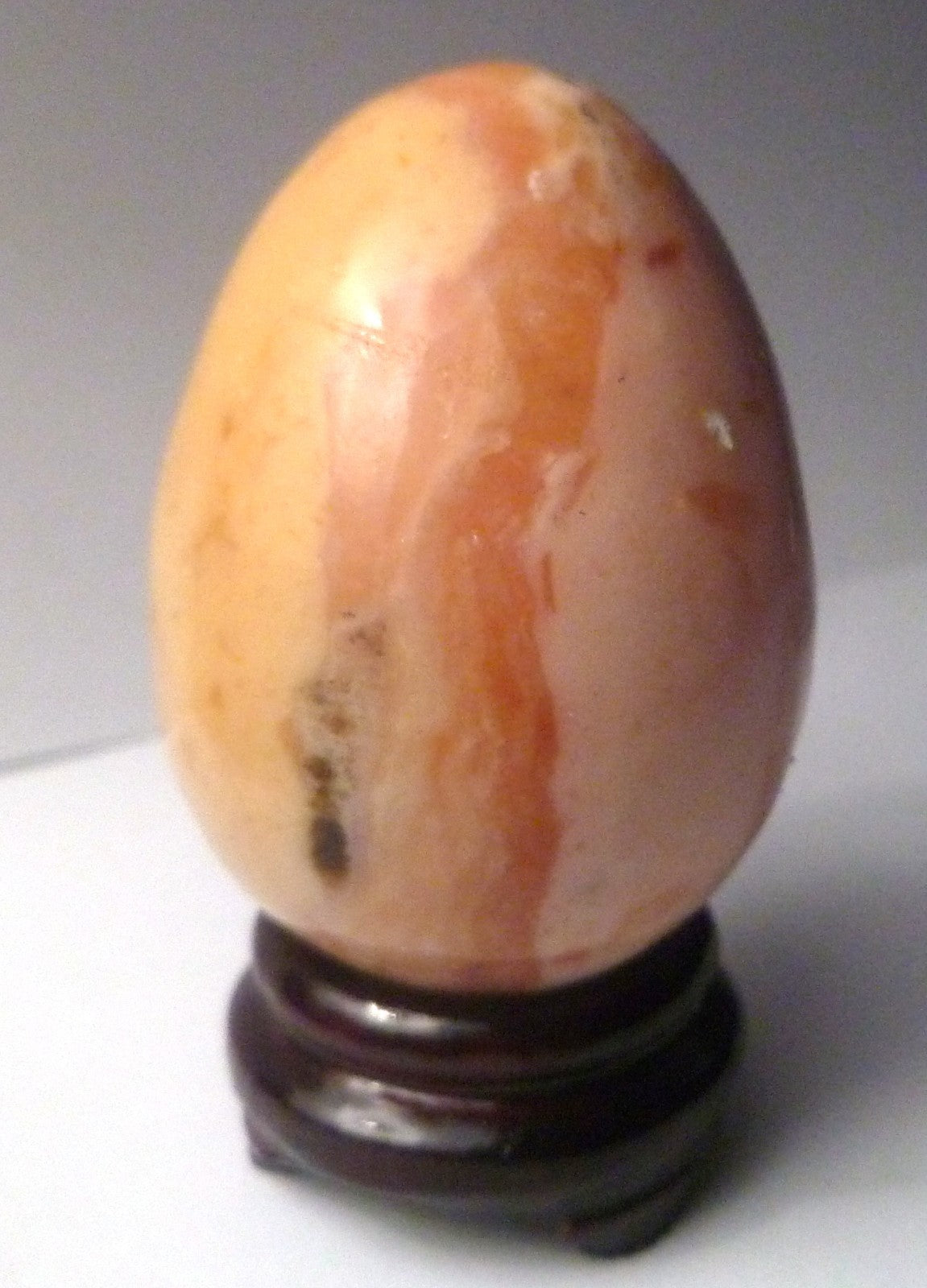 Rare Pink Opal Egg from Peru With Stand - 53 Grams, 1.75"