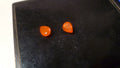 PAIR 8x6mm Firey Sunset Fanta Opal Gemstones Pear Cut Ethiopian Ethiopia 1.03 ct
