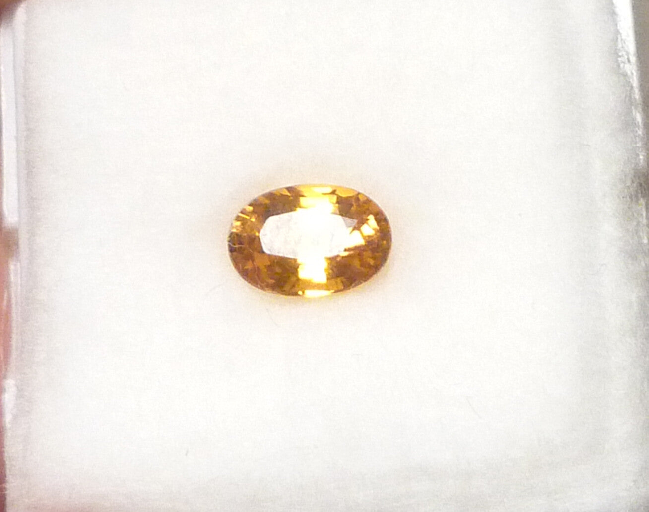 Yellow Sapphire 7x5mm Gemstone 1.12 Carats VVS