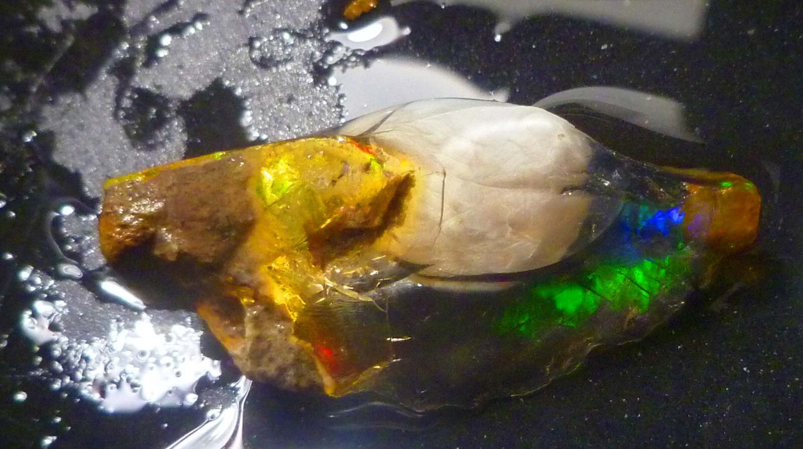 SCARY! Ghost OPAL Ethiopia Precious Opal Crystal with a Ghost 52.4cts 47mm