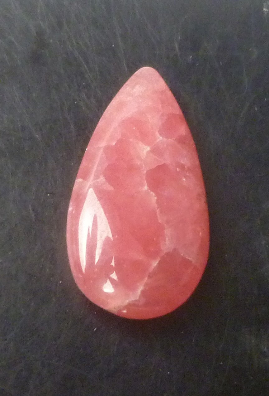 Natural Pink Rhodochrosite Teardrop Loose Gemstone For Jewelry 21.9Cts