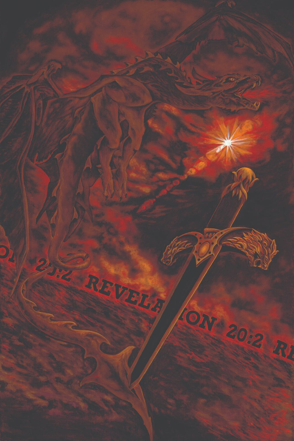 "Revelation 20:2" Limited Giclee on Canvas by CERELLE