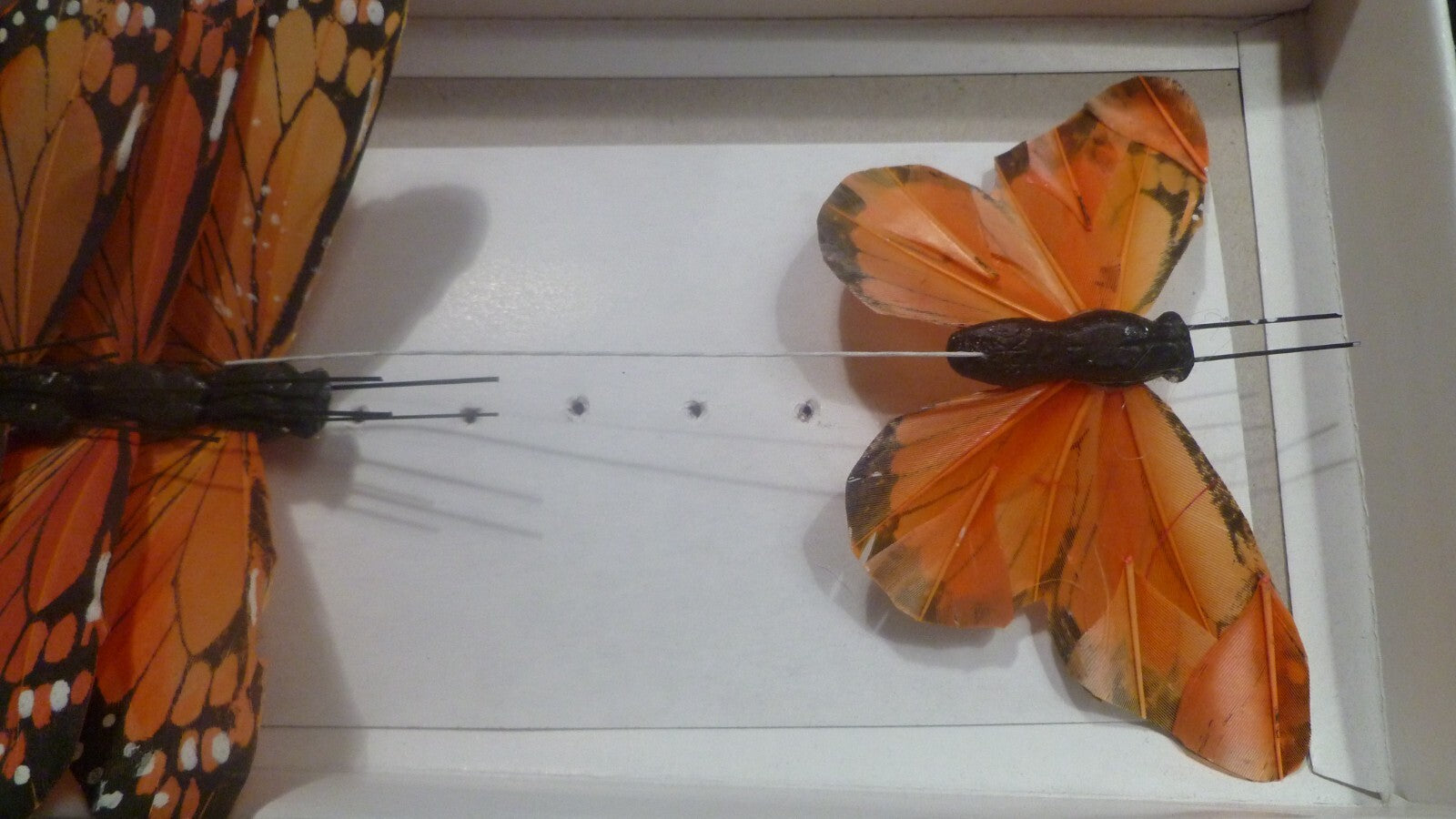 ONE Monarch Butterfly Decoration Feather Butterfly Picks Butterfly