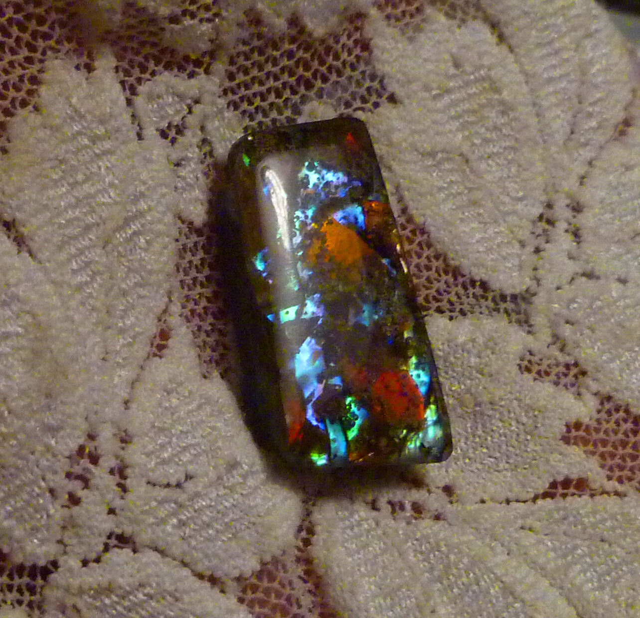 FireLyte© NEW! Iridescent Multi Color Gemstone 23x12mm