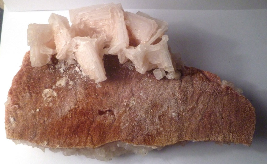 Pink Plum Halite Stepped Salt Crystals 5.5" Trona Searles Lake California