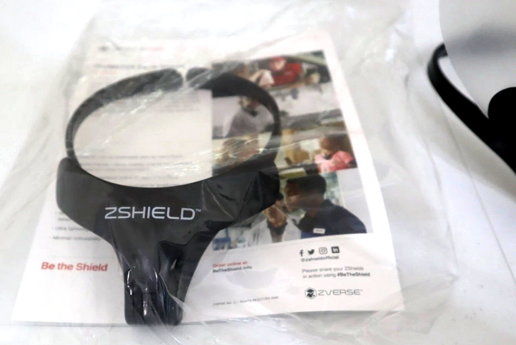 3 ZVerse ZShield Flex  Reusable Face Shield Made USA Full Face Clear Lens 3 Pack