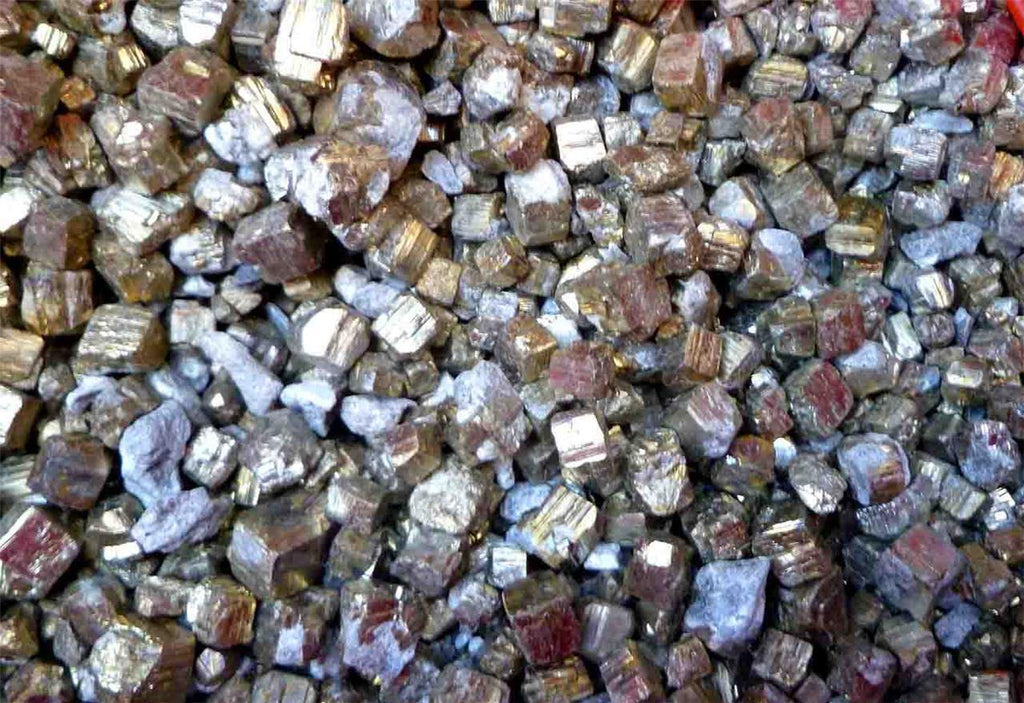 Lot of GOLDEN Pyrite Crystals, miniature DECORATIONS Christmas Crafts DIY