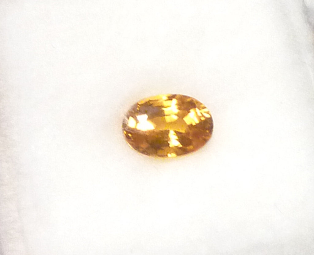 Yellow Sapphire 7x5mm Gemstone 1.12 Carats VVS