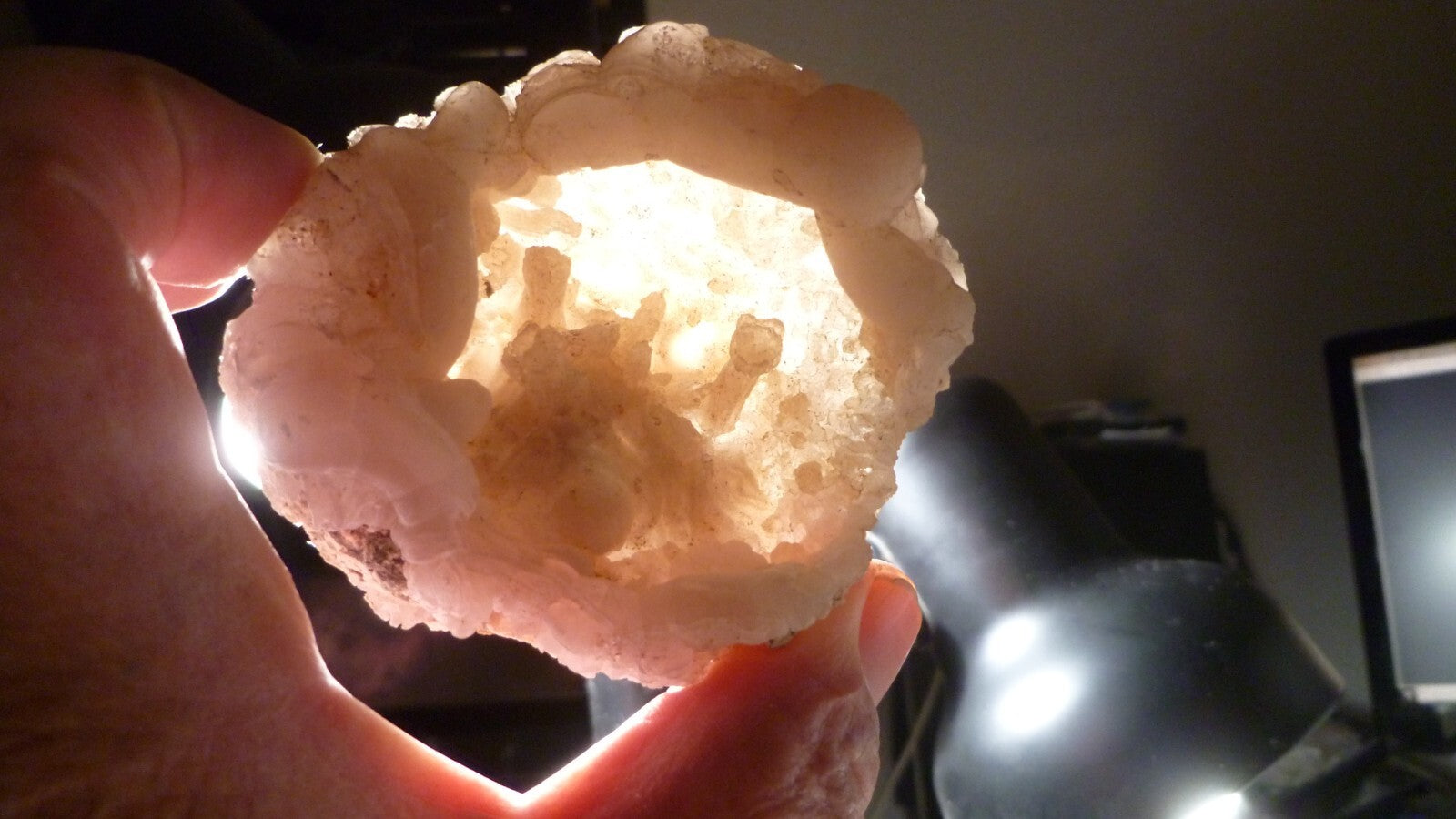 SNOWBALL TRANCAS GEODE NATURAL DRUZY MEXICO AMAZING SPECIMEN!