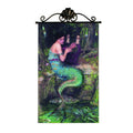15" x 8.5" Mermaid Harp print on Canvas w/metal hanger