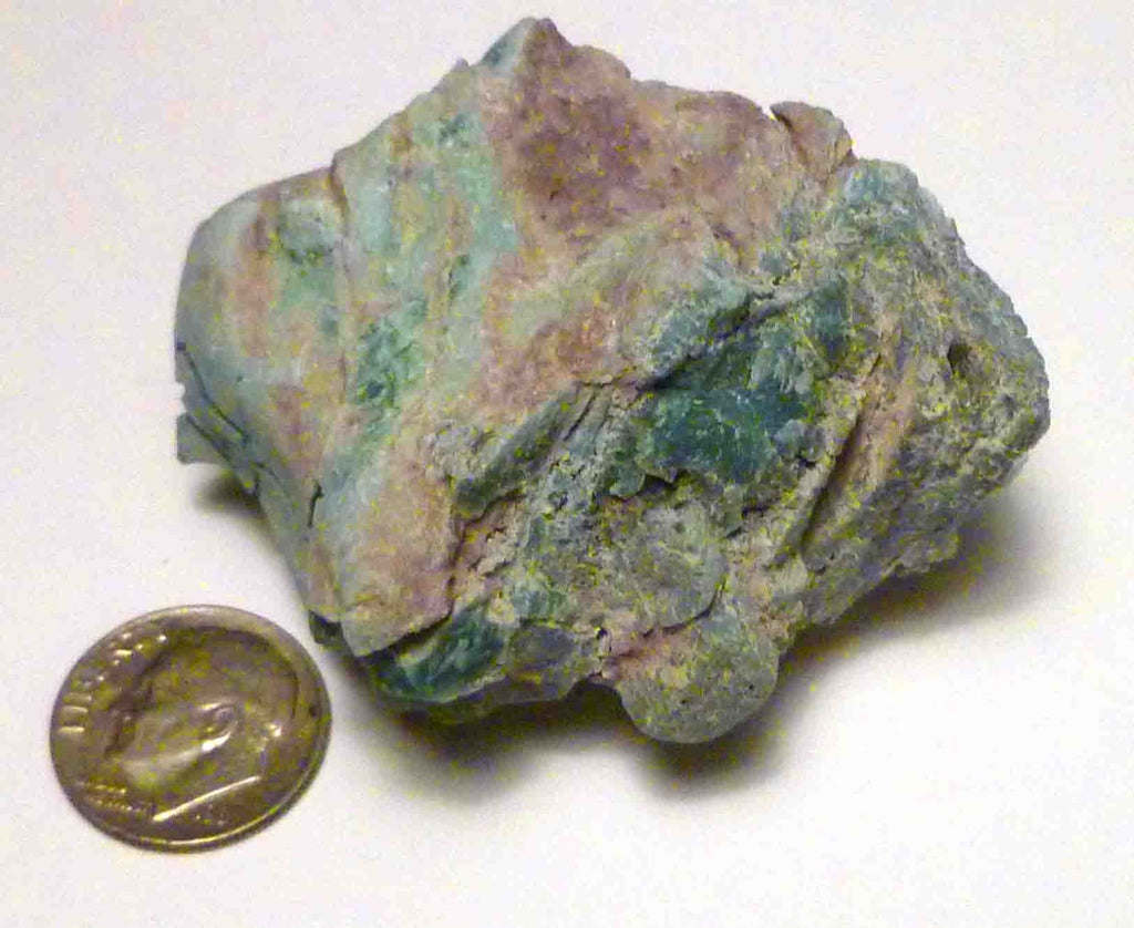 CHROMIUM! Extremely RARE Mint GREEN Petrified Wood Log ARIZONA 74.1