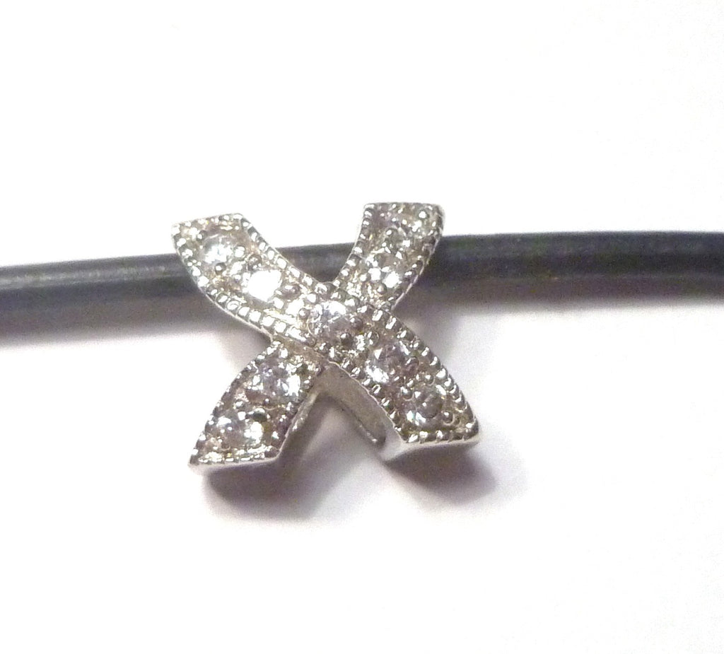 XXX Lot of Three Xs Sterling Silver CZs Pendnants or...