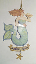 Metal MERMAID plaque sign Dangling Starfish 6 Variations